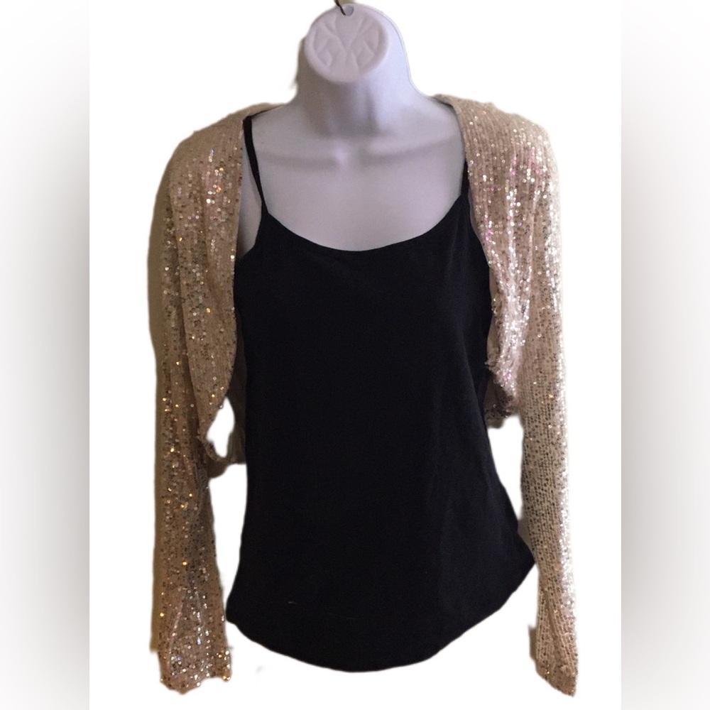Sequin Gold Cardigan